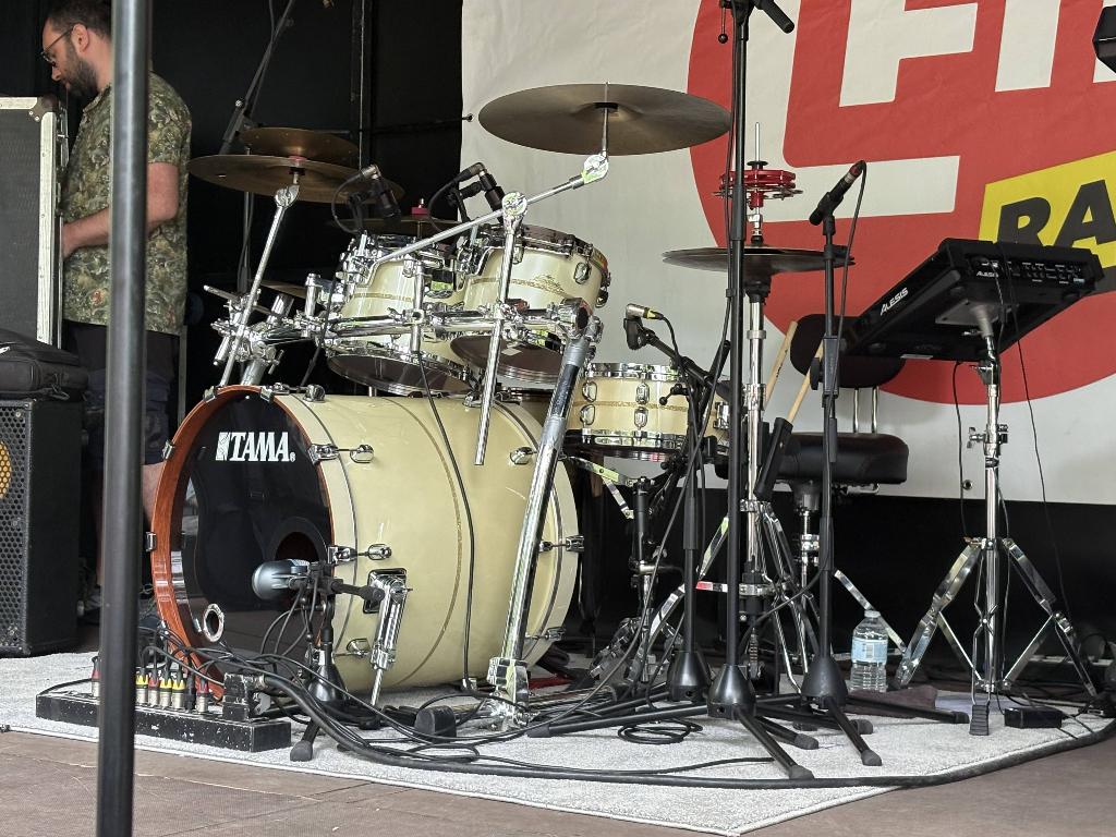 tama bubinga élite matos pro haut de gamme vendu avec rack, Enlèvement, Comme neuf, Tama, Électronique