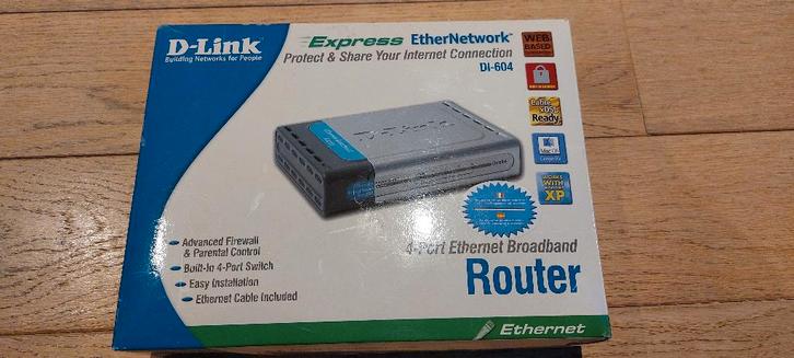 Routeur IP modem Câble/DSL 4 ports 10/100Mb D-LINK DI-604, Informatique & Logiciels, Routeurs & Modems, Neuf, Routeur, Enlèvement