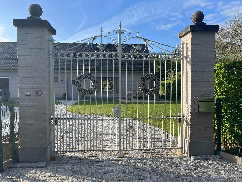 Portail double en fer forgé, Jardin & Terrasse, Portes de jardin, 200 cm ou plus, Portail battant, Enlèvement, 200 cm ou plus