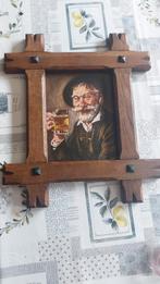 Schilderij man met bierglas, Antiek en Kunst, Ophalen
