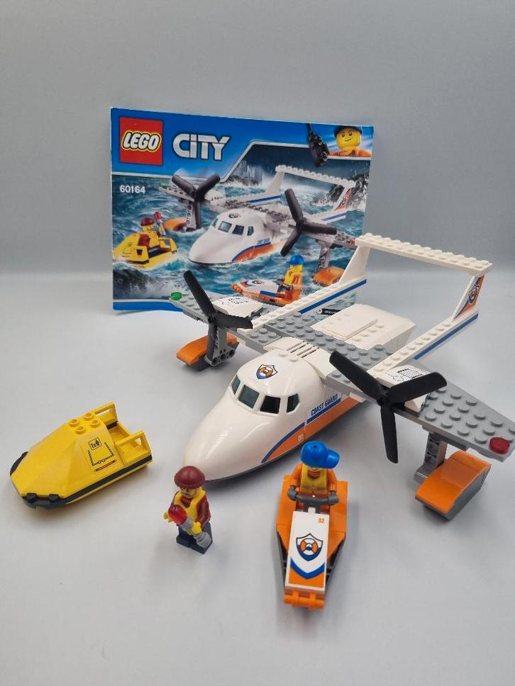 Lego City 60164 Sea Rescue Plane, Kinderen en Baby's, Speelgoed | Duplo en Lego, Zo goed als nieuw, Lego, Complete set, Ophalen