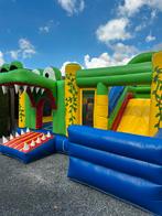 Springkasteel krokos met glijbaan, Ophalen, Zo goed als nieuw