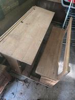 Oude schoolbank, Enlèvement