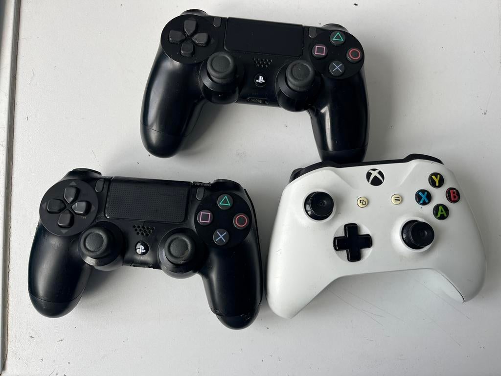 Lot de 3 Manettes (PS4 & Xbox One)Pour bricoleurs Réparation, Consoles de jeu & Jeux vidéo, Enlèvement ou Envoi, Comme neuf, Micro