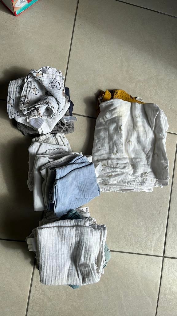 18 gewone tetradoeken en 2 grote, Kinderen en Baby's, Ophalen, Gebruikt, Overige typen