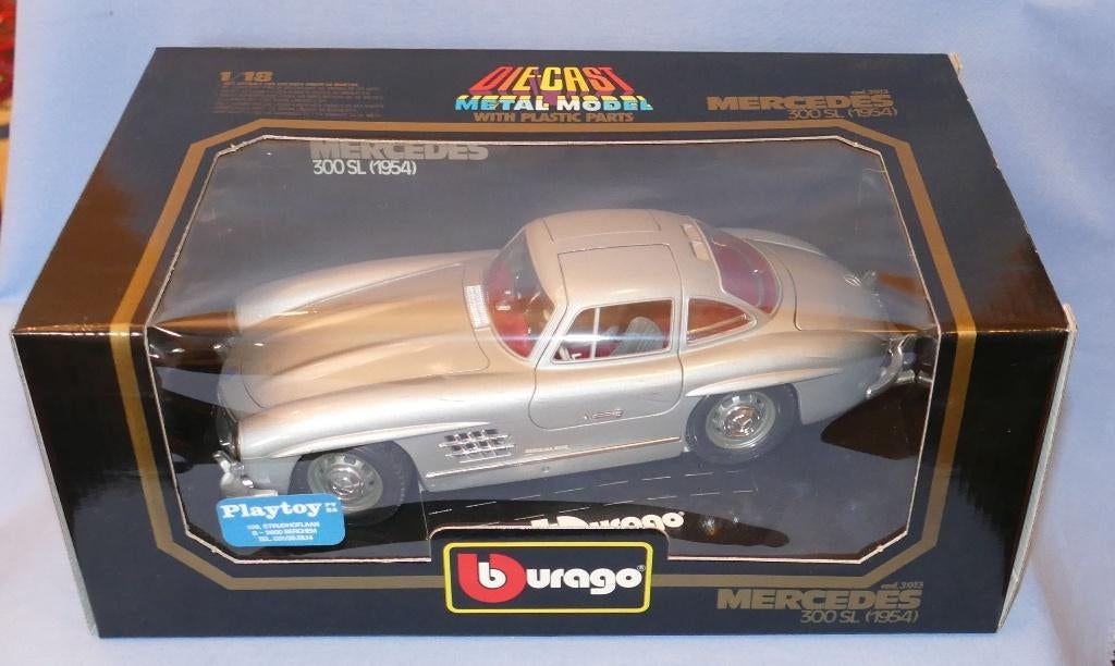 Vente de stock Bburago 1/18 : Mercedes Benz 300 SL 1954, Envoi, Neuf, Voiture, Burago