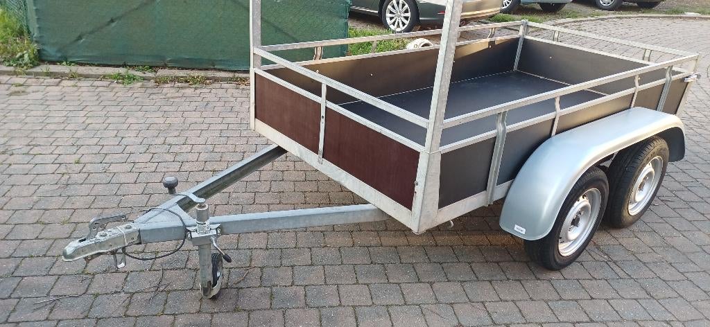 Aanhangwagen dubbelasser, in nieuwe staat, Auto diversen, Ophalen, Zo goed als nieuw