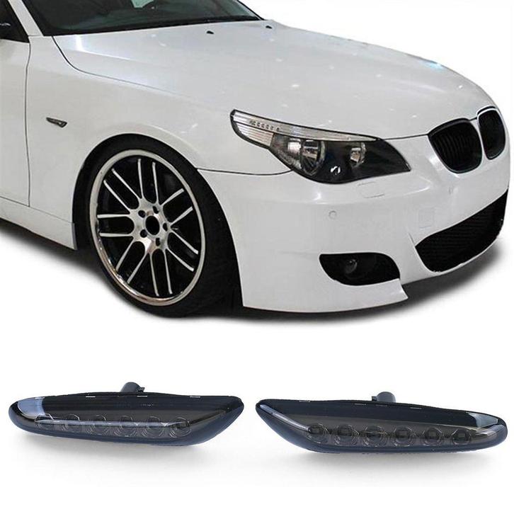 LED Zijknipperlichten Smoke Zwart Voor BMW E60 E61 X1 E84 X3, Autos : Divers, Tuning & Styling, Envoi