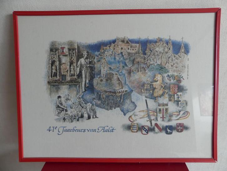 Jaarbeurs Aalst Litho, Antiek en Kunst, Kunst | Litho's en Zeefdrukken, Ophalen