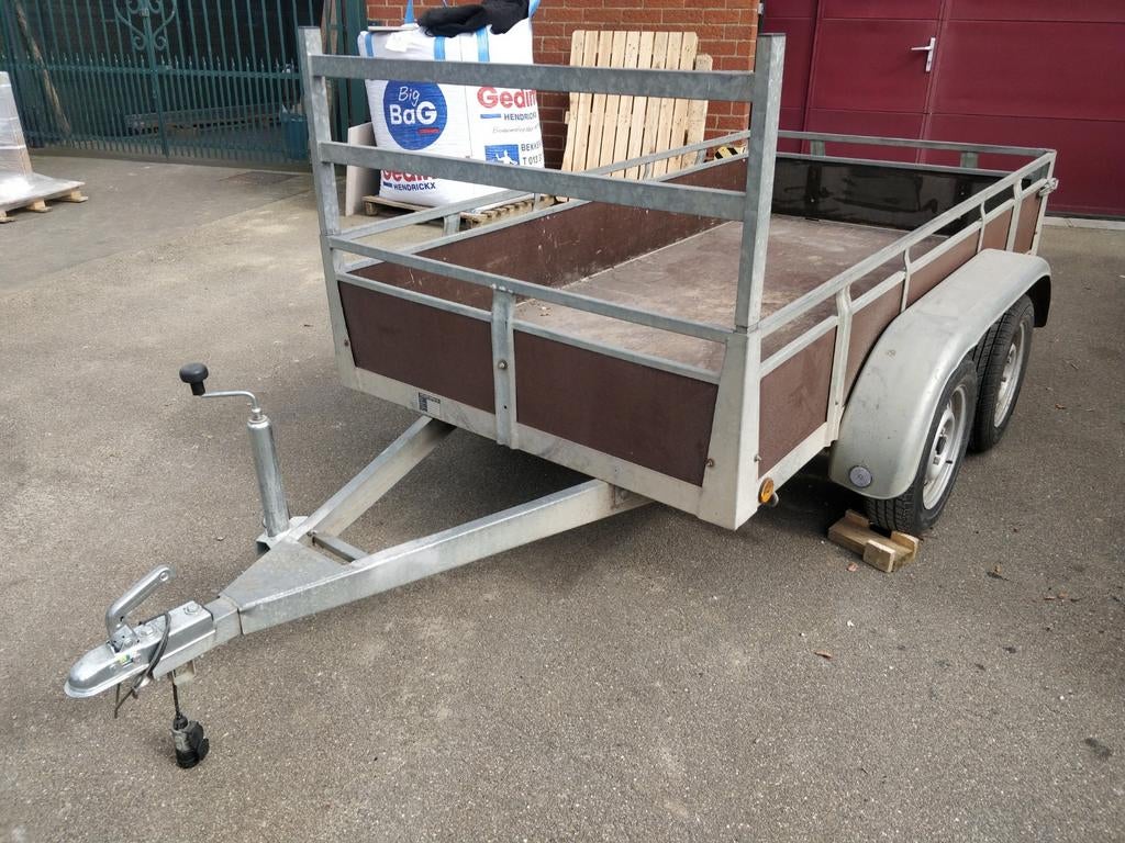 Remork dubbelas 750kg, Auto diversen, Ophalen