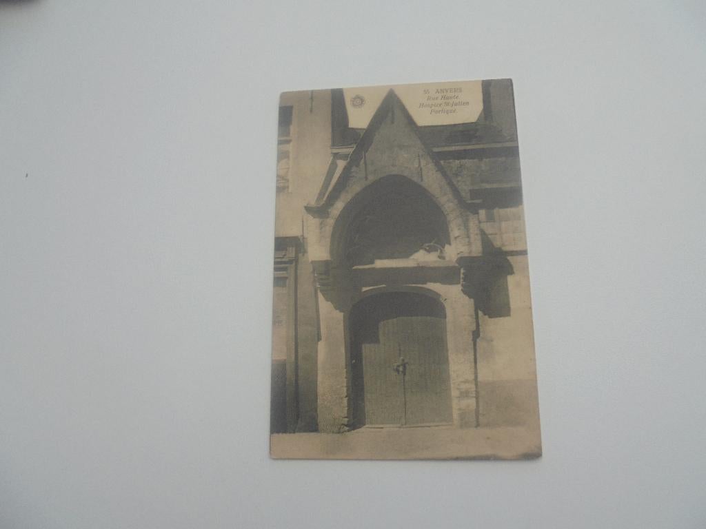 antwerpen-rue haute-hospice st.julien-portique, Collections, Cartes postales | Belgique, Envoi, Avant 1920, Non affranchie, Anvers