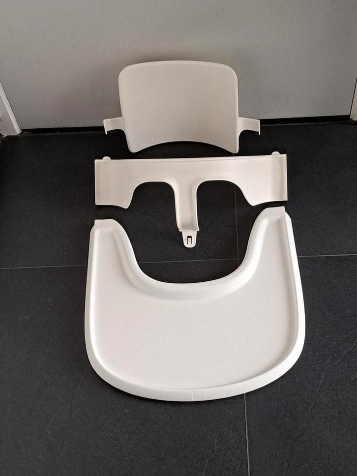 Stokke Tripp Trapp originele babyset en tafelblad, Enfants & Bébés, Chaises pour enfants, Comme neuf, Chaise évolutive, Coulissant