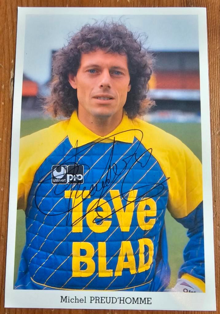 Carte de joueur Preud'homme KV Mechelen 1989 signée à la mai, Collections, Articles de Sport & Football, Comme neuf, Cartes de joueur