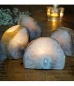 Prachtige Agaat Theelichthouders – Uniek, Natuur & Sfeer, Ophalen of Verzenden, Mineraal