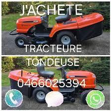 Je Achete tout le type des tracteure tondeuse, Jardin & Terrasse, Tondeuses autoportées, Enlèvement