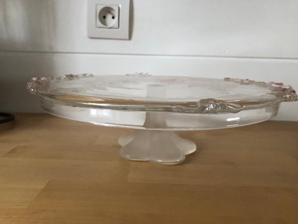 Plat à tartes en cristal de Bohème, Enlèvement ou Envoi