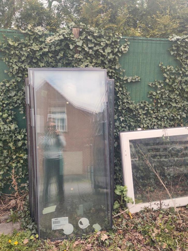 Gratis driedubbel glas en deur, Doe-het-zelf en Bouw, Glas en Ramen, Ophalen