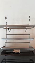 Rekje om keukenrol, aluminiumfolie, enz op te hangen, Huis en Inrichting, Ophalen, Zo goed als nieuw, Inox of Chroom