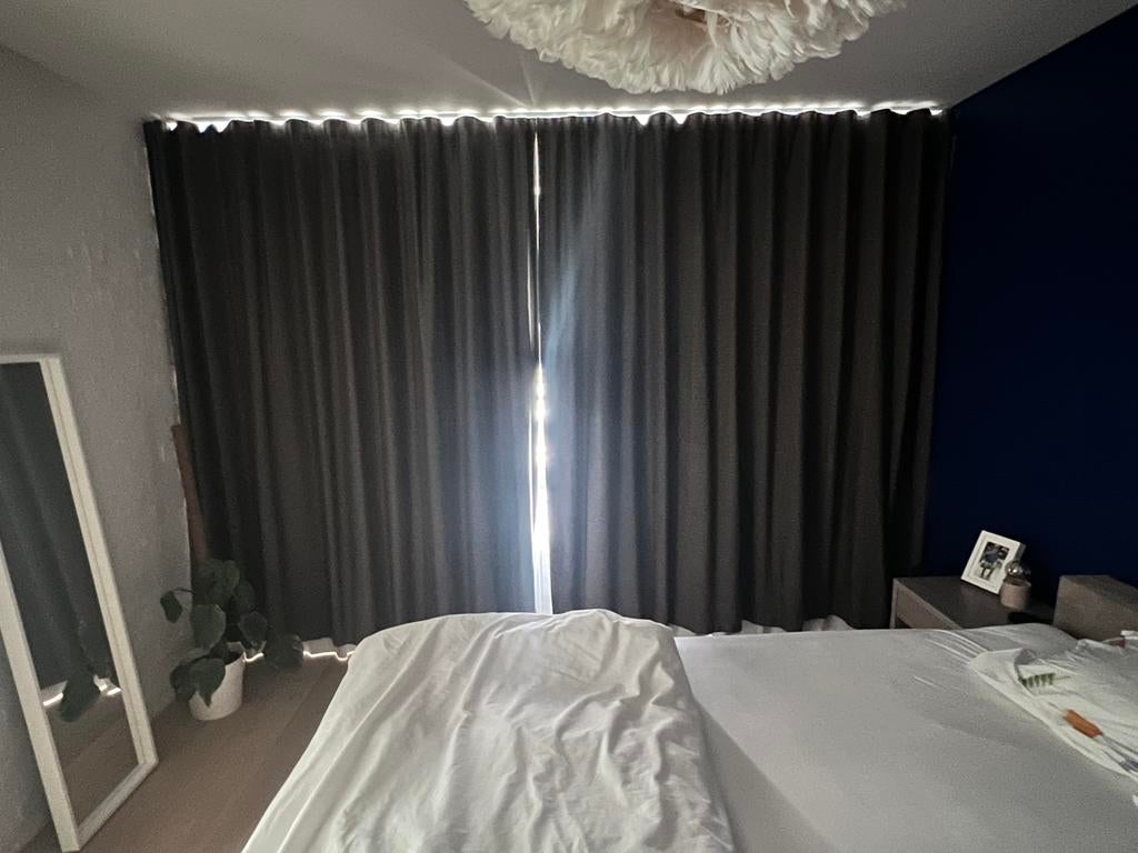 Dubbel gevoerde, zeer verduisterende gordijnen, Ophalen, Zo goed als nieuw