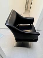 Fauteuil de coiffeur avec pompe à pied,, Comme neuf, Enlèvement, Kappersstoel, knipstoel, Cuir