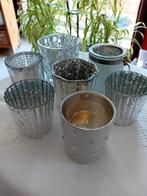 Set theelichthouders zilverkleur, Enlèvement, Argent