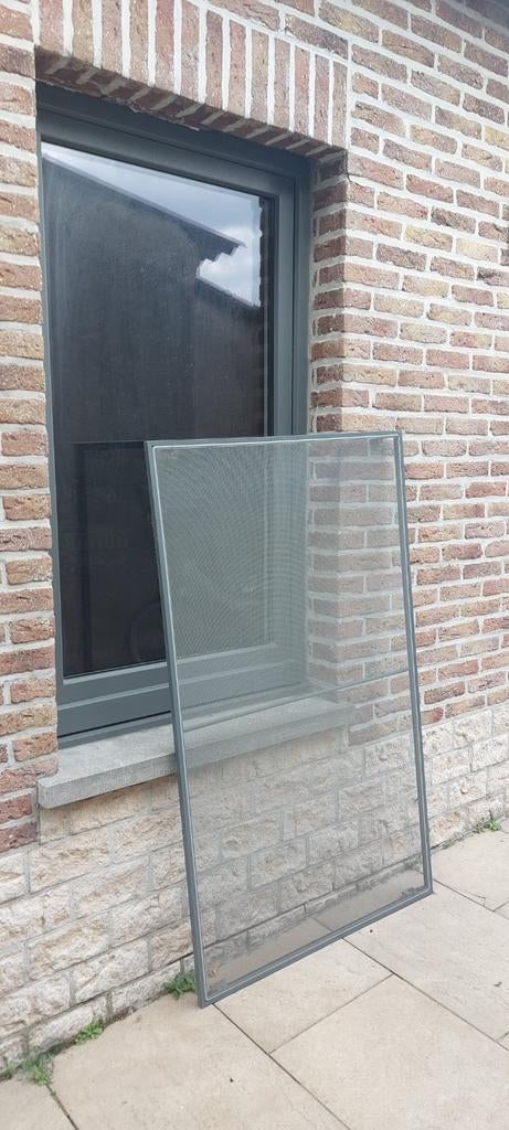 PVC Draai-kip raam 85x140 + vliegenraam, Ophalen