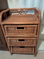 Armoire d'appoint 3 tiroirs en rotin vintage, Enlèvement