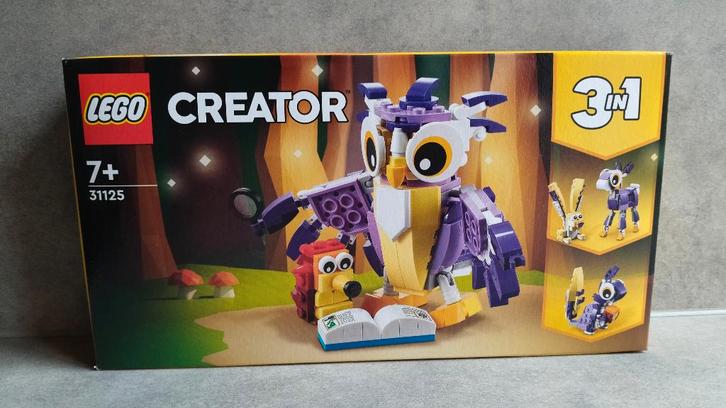 lego creator 31125 fantasie boswezens, Kinderen en Baby's, Speelgoed | Duplo en Lego, Nieuw, Lego, Complete set, Ophalen of Verzenden