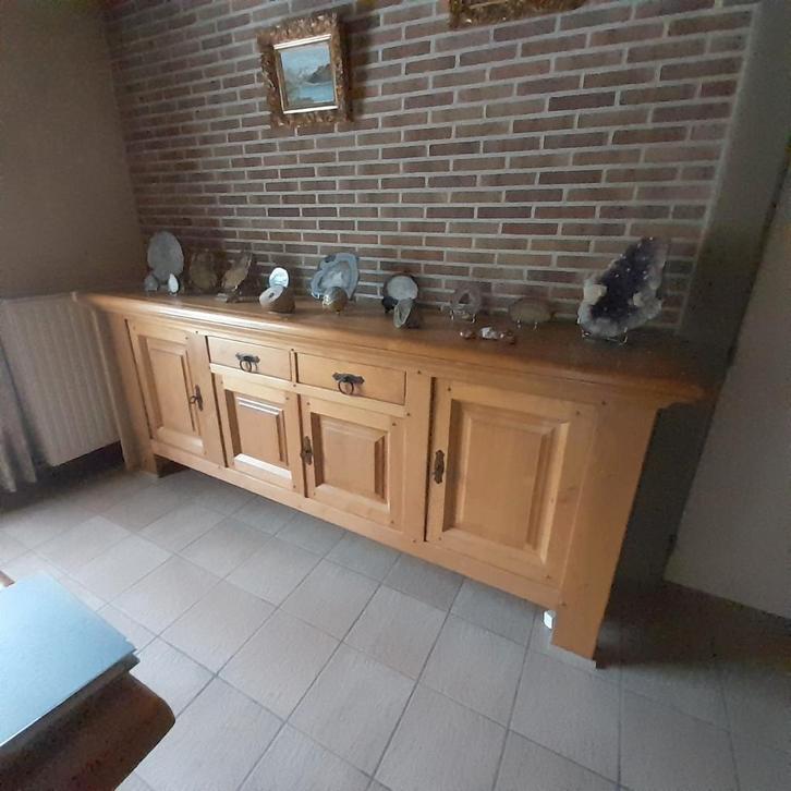Dressoir en Barkast in massief eik, Huis en Inrichting, Kasten | Dressoirs, Ophalen