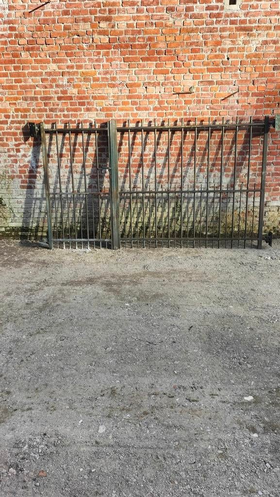 Ijzeren poort, Tuin en Terras, Ophalen, Gebruikt, 100 tot 150 cm, 200 cm of meer