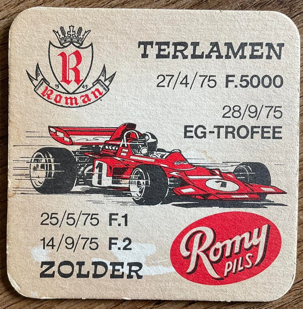 ROMY PILS/EG-TROFEE/ZOLDER/1975/bierviltje, Verzamelen, Ophalen of Verzenden, Zo goed als nieuw, Viltje(s), Overige merken
