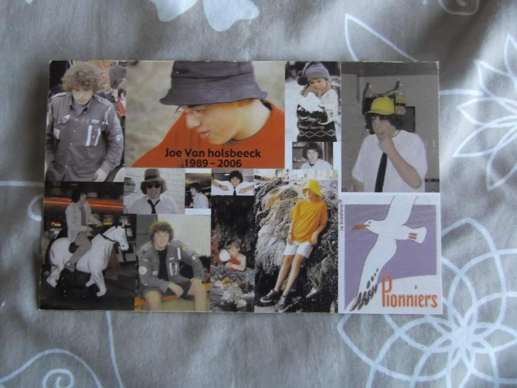 bidprentje Joe Van Holsbeeck (vermoord), Verzamelen, Bidprentjes en Rouwkaarten, Ophalen of Verzenden, Bidprentje