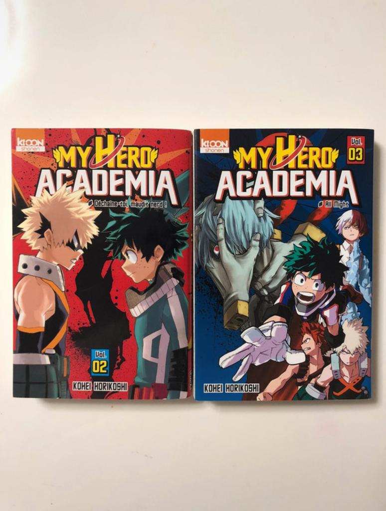 MANGA "My Hero Academia" - Tome 2 & 3, Livres, BD | Comics, Plusieurs comics, Enlèvement ou Envoi, Comme neuf, Japon (Manga)