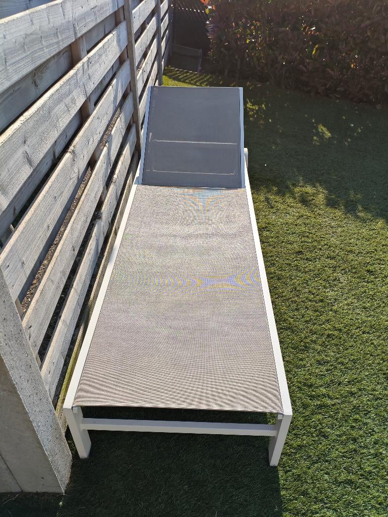 Chaises longues de jardin, Jardin & Terrasse, Chaises longues, Enlèvement, Comme neuf, Aluminium, Mobile