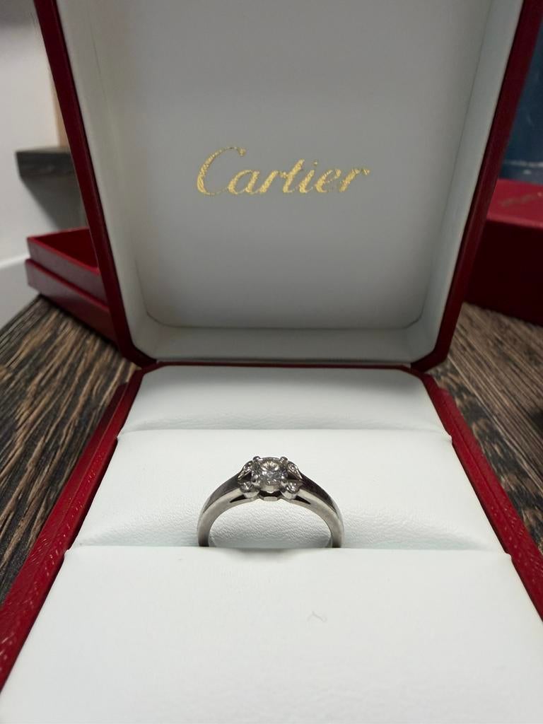 Bague Cartier 0,41 Carats / Modele Ballerine, Enlèvement, Comme neuf, Autres marques