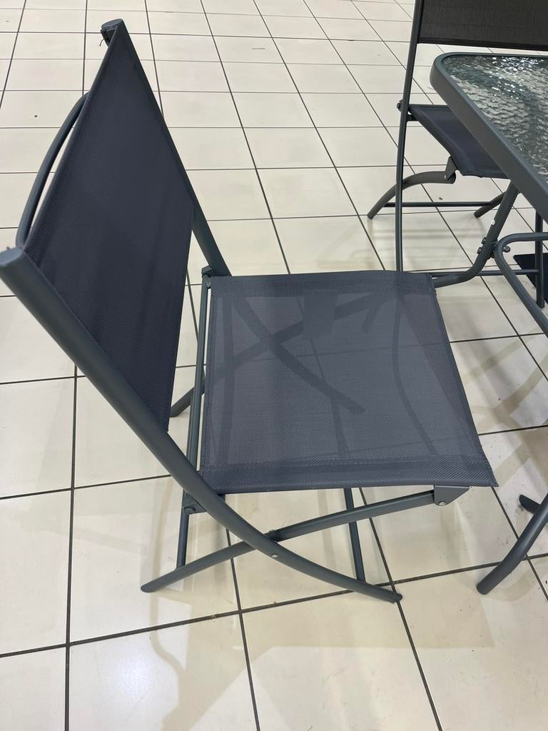 4 zit tuintafel met parasol, Ophalen, Zo goed als nieuw