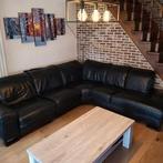 Lederen hoekzetel met elektrische relax, Huis en Inrichting, Ophalen, Gebruikt, Leer, Hoeksalon