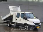 Iveco Daily 35C14 Dubbel Cabine Kipper met Kist Dubbellucht, Auto's, Bestelwagens en Lichte vracht, Stof, Gebruikt, Euro 6, Iveco