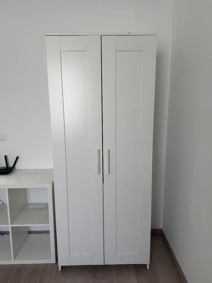 Witte IKEA kast Brimnes, Huis en Inrichting, Kasten | Kleerkasten, Gebruikt, 150 tot 200 cm, 50 tot 100 cm, 25 tot 50 cm, Met deur(en)