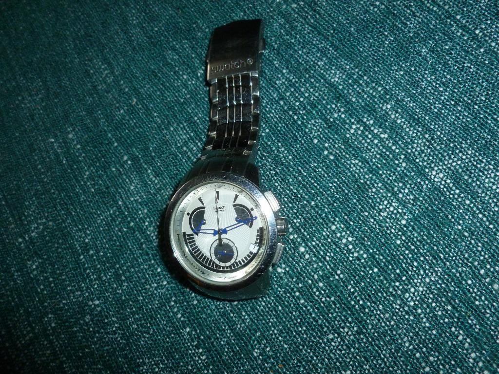 Swatch 4 Jewels  polshorloge. Quartz, Bijoux, Sacs & Beauté, Montres | Hommes, Montre-bracelet, Enlèvement ou Envoi, Swatch, Acier