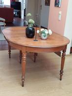 Table ovale e chêne avec 4 chaises, Maison & Meubles, Ancien, 150 à 200 cm, 100 à 150 cm, Enlèvement