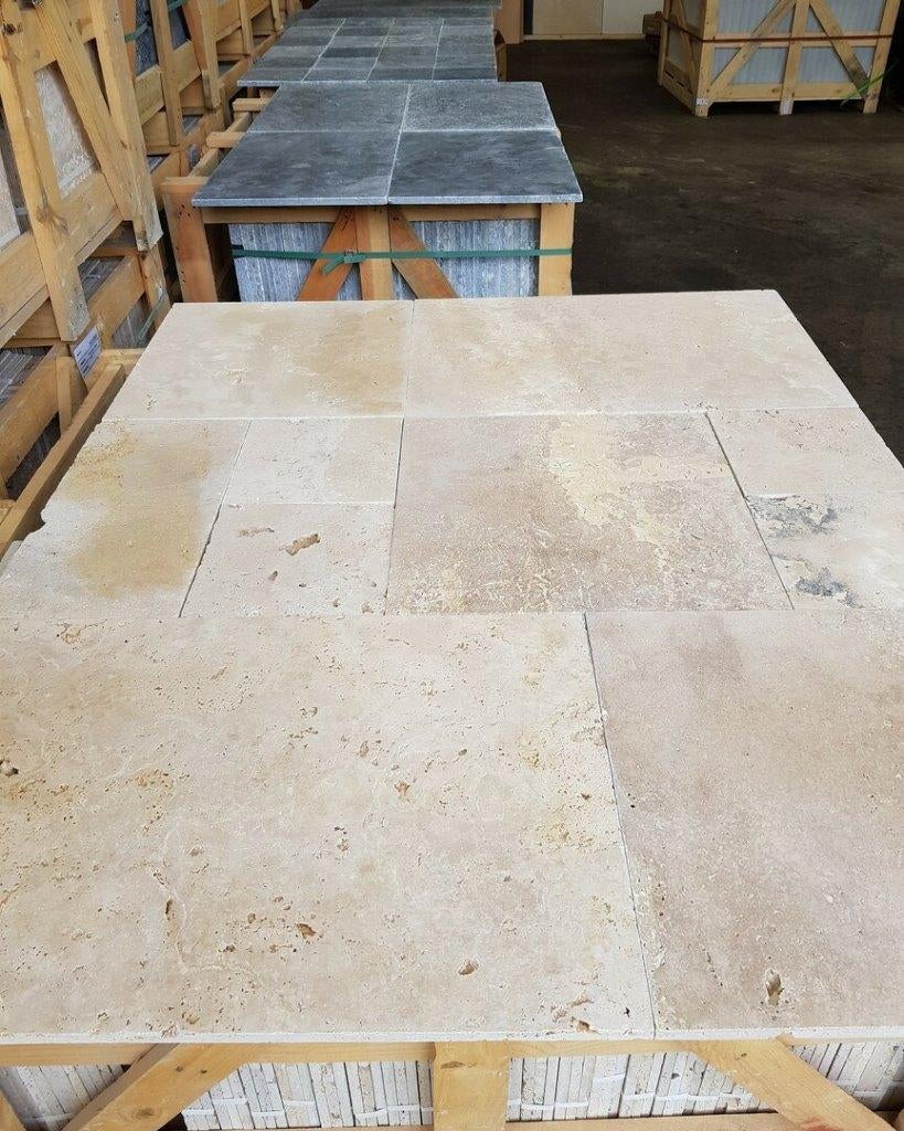 CARRELAGE EN TRAVERTIN ROULÉ, SOL EN VENTE, Jardin & Terrasse, Enlèvement