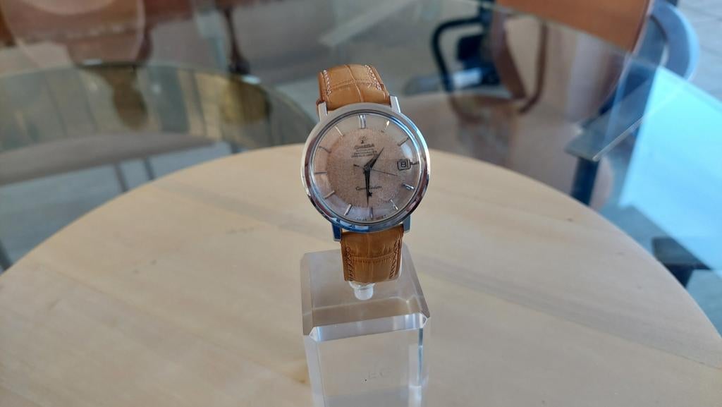 OMEGA CONSTELLATION, Ophalen of Verzenden, Leer, Omega