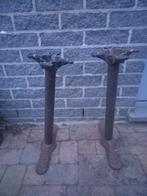 Paar ijzeren gietijzeren tafelpoten terrastafel onderstel, Tuin en Terras, Ophalen