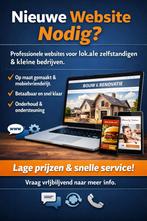 Website laten maken – Betaalbaar & professioneel, Enlèvement, Neuf