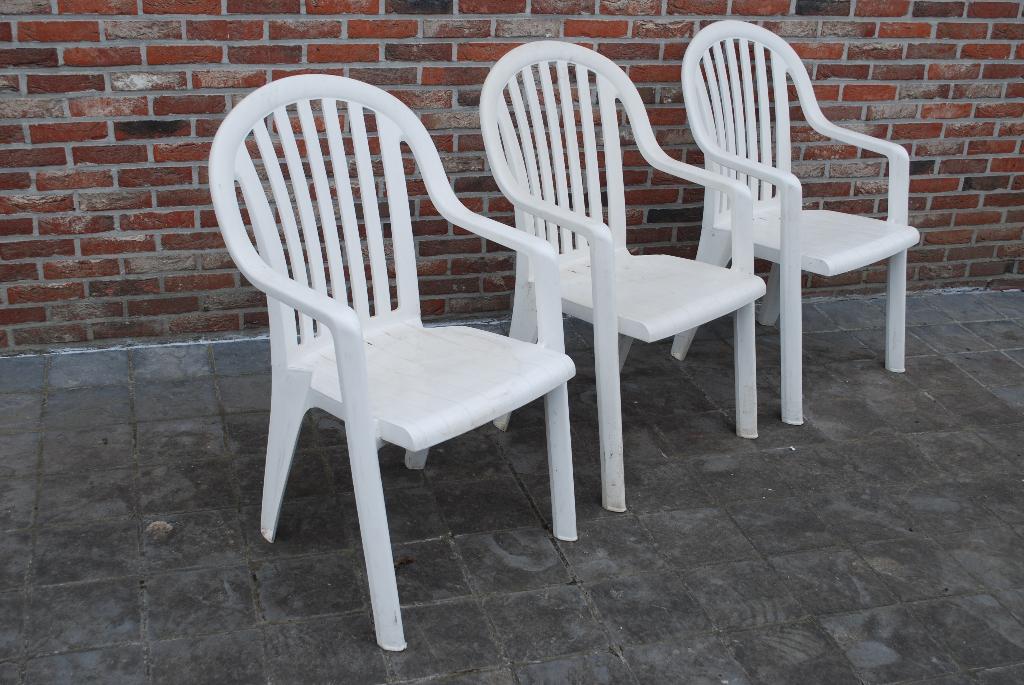 tuinstoelen, Ophalen, Gebruikt, Plastic, Stapelbaar