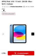Ipad 10 256G wifi 5G, Computers en Software, Android Tablets, Ophalen of Verzenden, Zo goed als nieuw