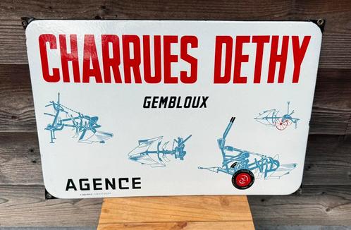 Emaille bord Chaurrues Dethy, Verzamelen, Merken en Reclamevoorwerpen, Ophalen of Verzenden