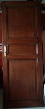 Massieve Oude Grenen Deur met scharnieren, Porte intérieure, Enlèvement, Bois, 215 cm ou plus