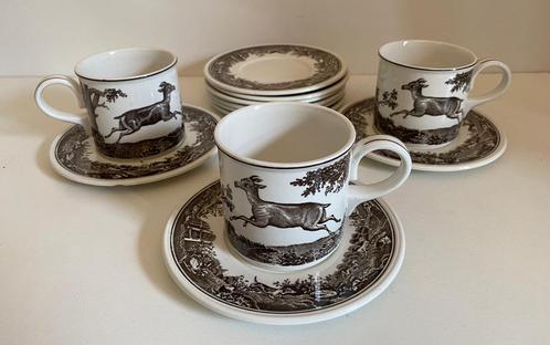 3 Tasse plate/ Mug et 9 soucoupes Villeroy And Boch Anjou, Collections, Porcelaine, Cristal & Couverts, Comme neuf, Tasse et/ou soucoupe